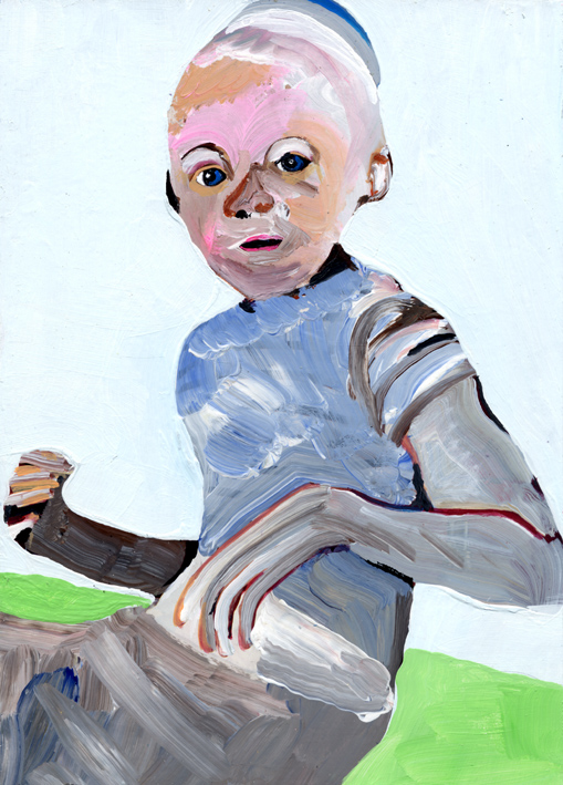 heiko hoefer, Slowhand, acrylic on paper, 2017
