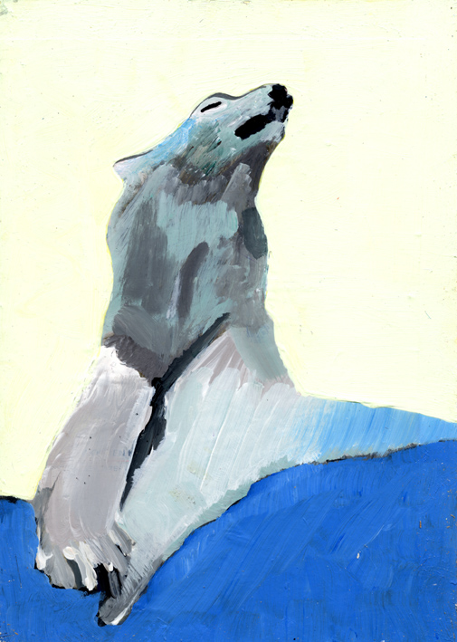 heiko hoefer, Mooksgm`ol, acrylic on paper, 2017