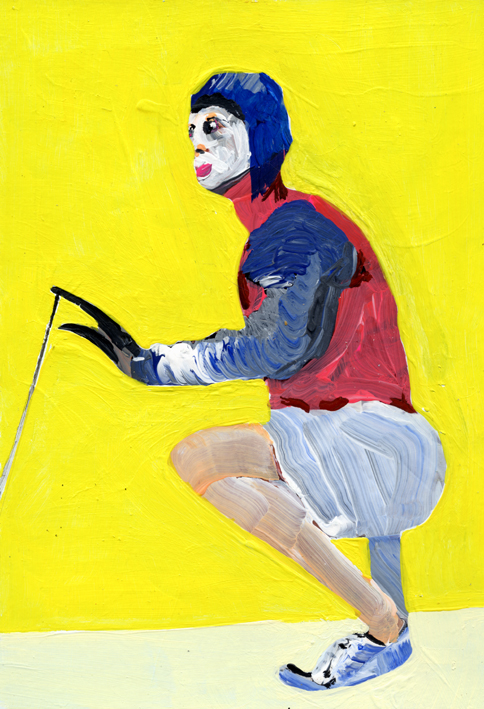 mentalogital, heiko hoefer, Spiderman, acrylic on paper, 2017