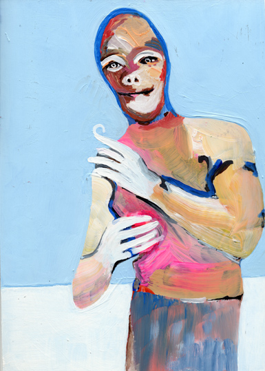 heiko höfer, Event horizon, acrylic on paper, 2018