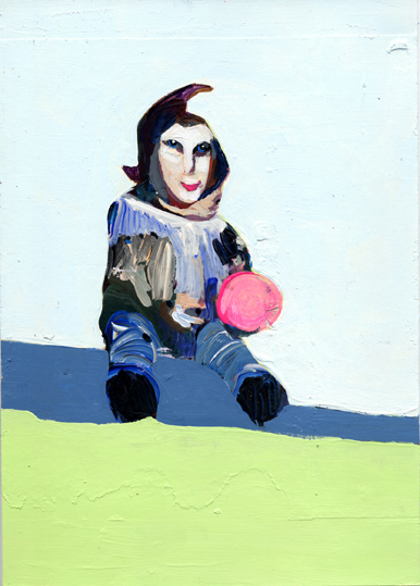 heiko höfer, Clowns are save, acrylic on paper, 2018
