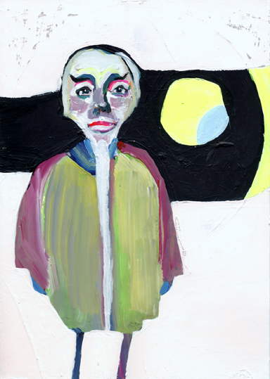 observismus, observism, heiko hoefer, Oumuamua, acrylic on paper, 2018