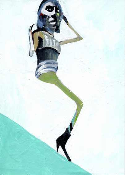 heiko höfer, Enjoy yourself, acrylic on paper, 2019