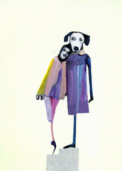 heiko höfer, Two legs, acrylic on paper, 2019