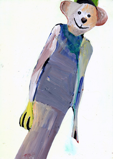 heiko höfer, Unexpected happens, acrylic on paper, 2019