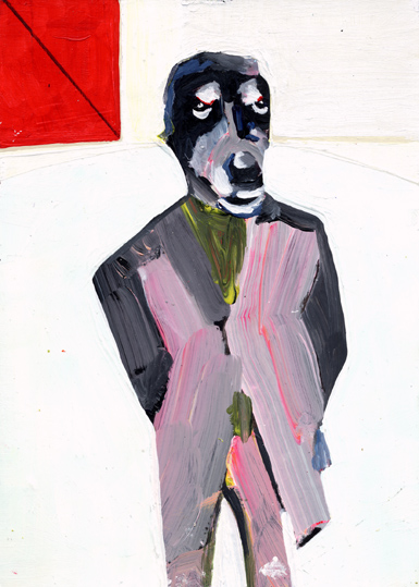 heiko höfer, AAA, acrylic on paper, 2019